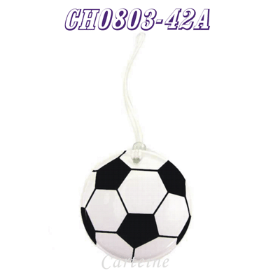 Soccer luggage tag