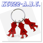 A.B.C. key chain
